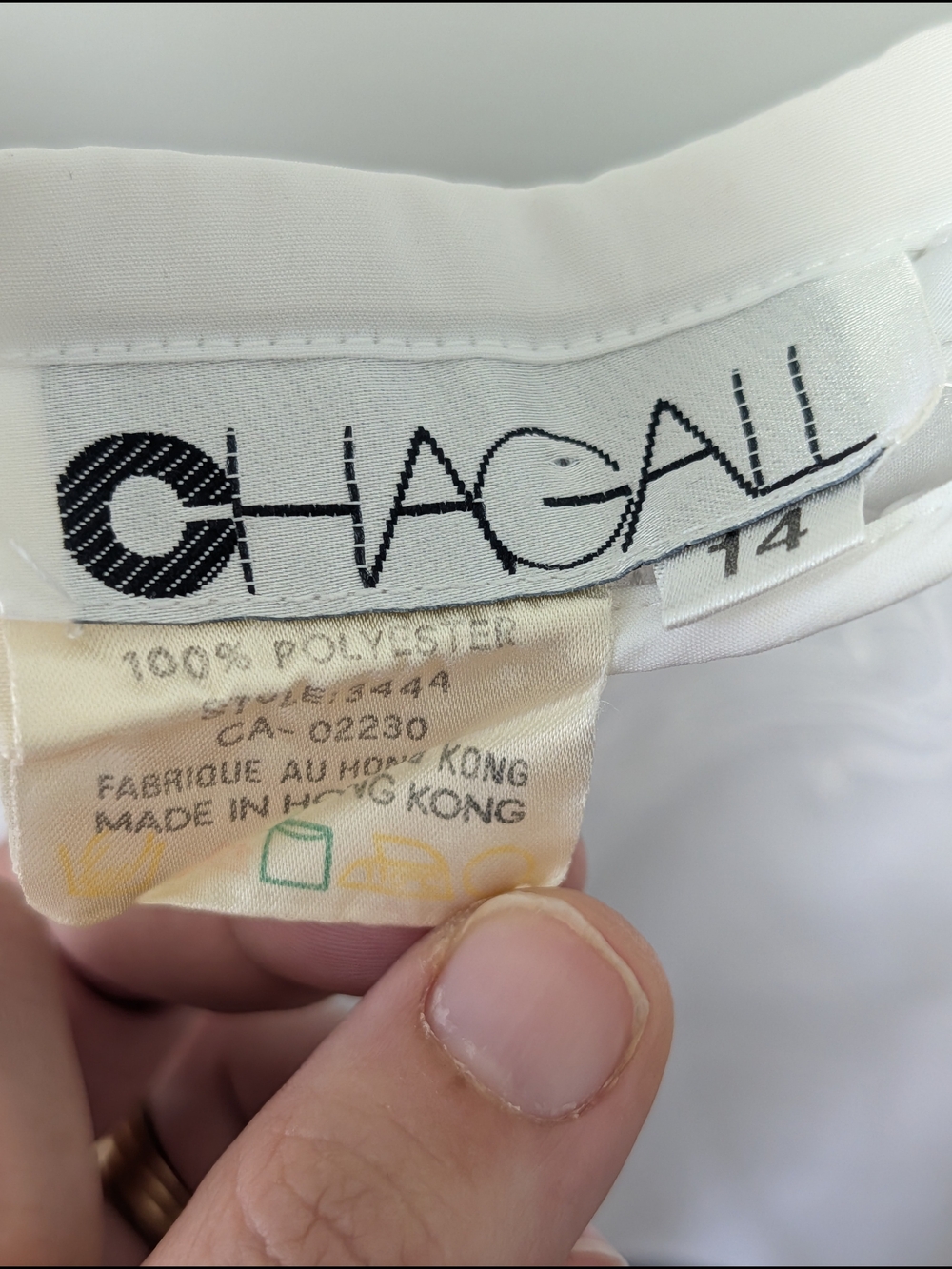 Vtg Chagall Embroidered Tank - Picture 5 of 5